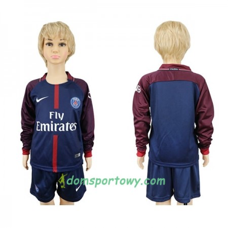 Koszulka Paris SG Dziecięcy Domowe Koszulki Piłkarskie 2017-2018 Długi Rękaw